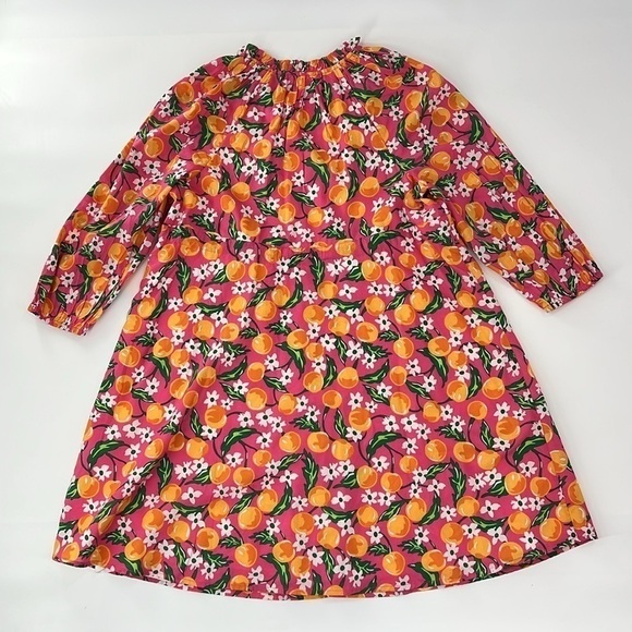 Draper James Kellie Babydoll Dress Orange‎ Blossom oversized fun XS - Picture 10 of 10